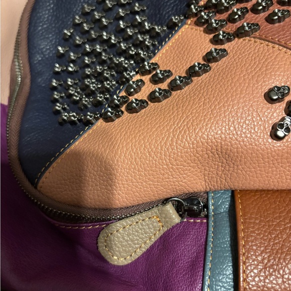 Amerileather joreah leather skull medium purse backpack bag - Picture 6 of 9